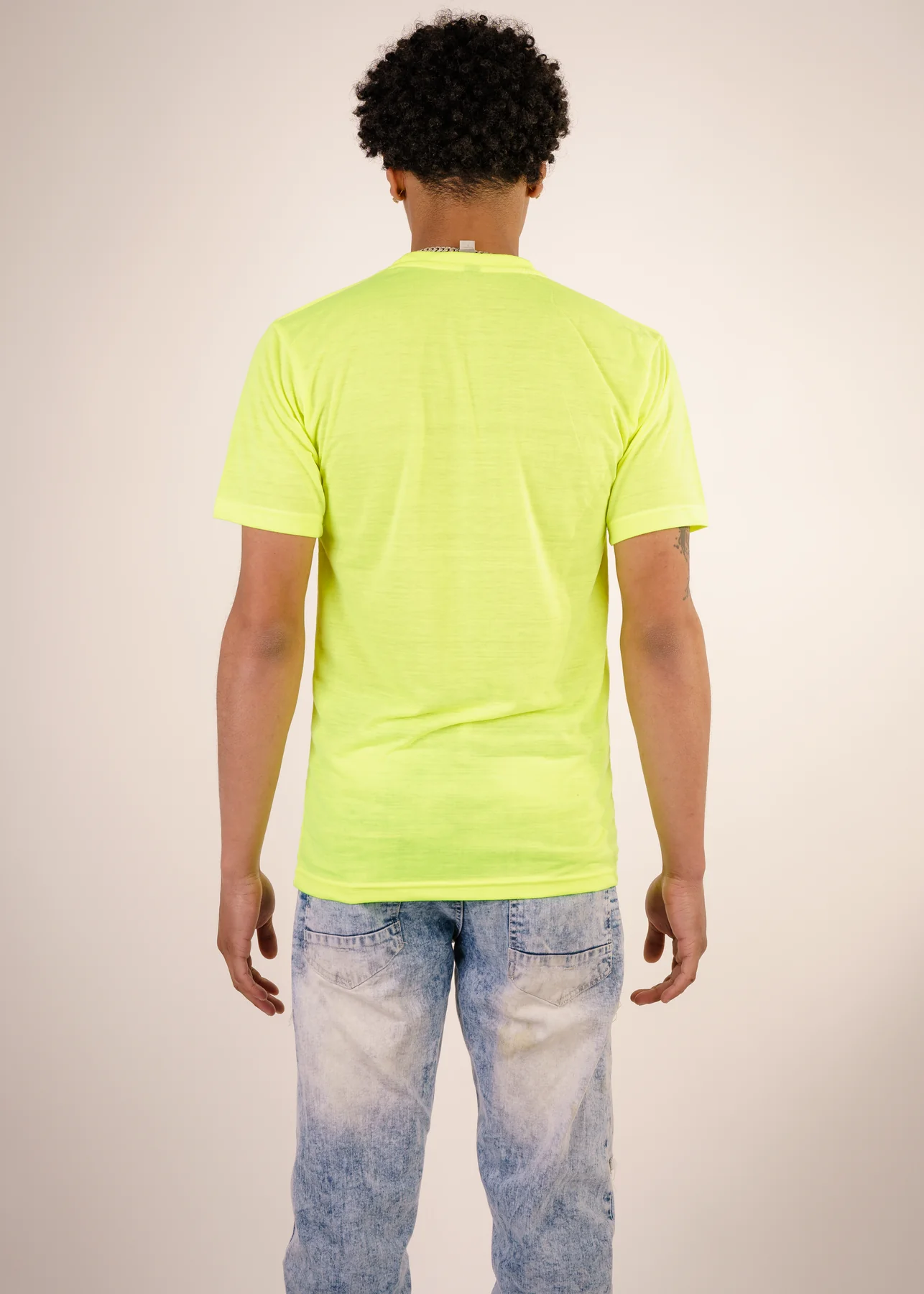 Combed Cotton T-Shirt NeonLime3