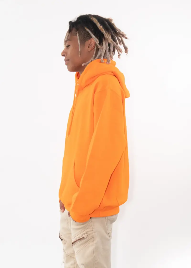 Heavy Blend Fleece Hooded SweatShirt Orange2