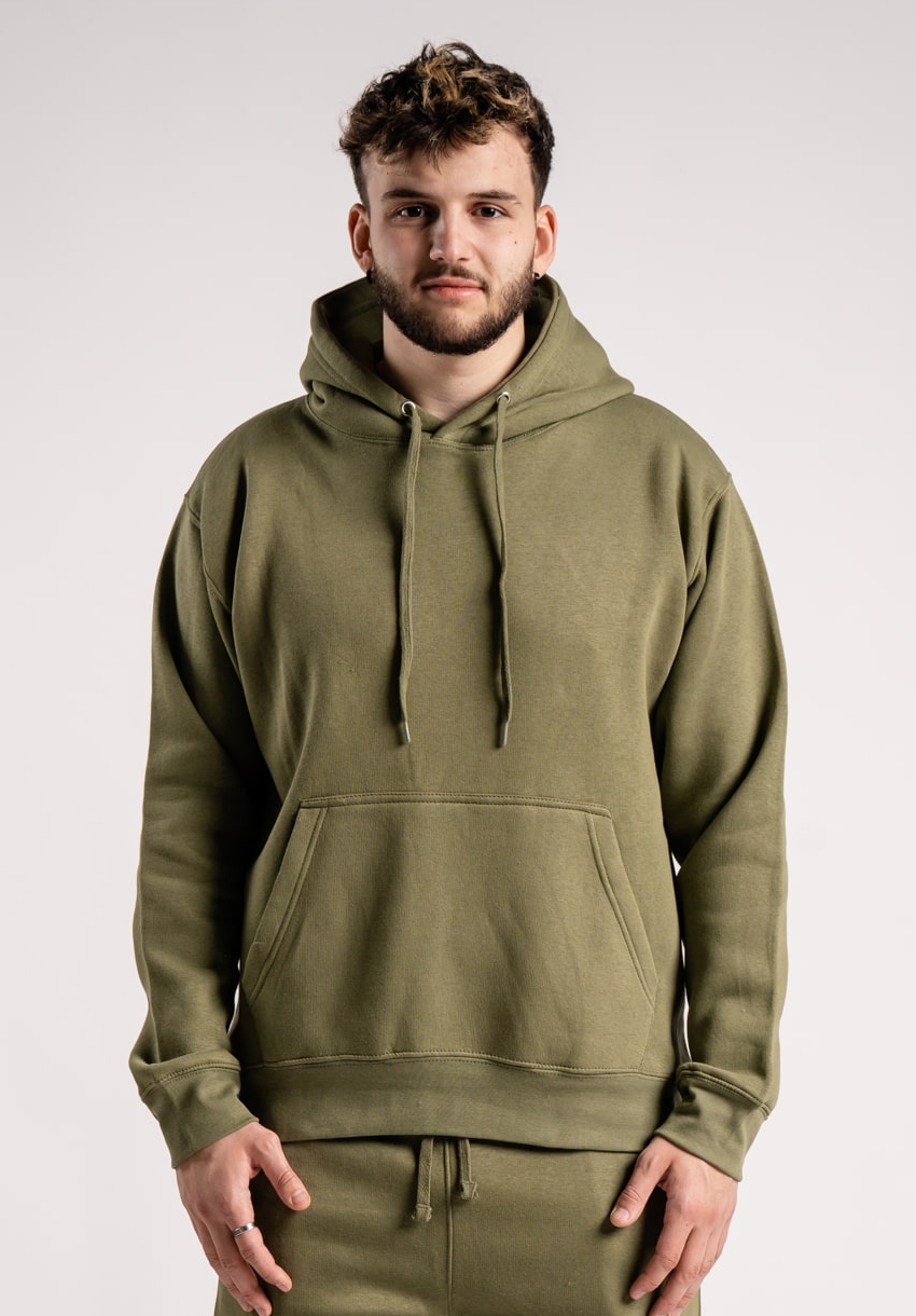 Heavy-Blend-Fleece-Hooded-Sweatshirt-Olive-Green