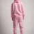 Heavy Blend Fleece Hooded Sweatshirt light pink-2