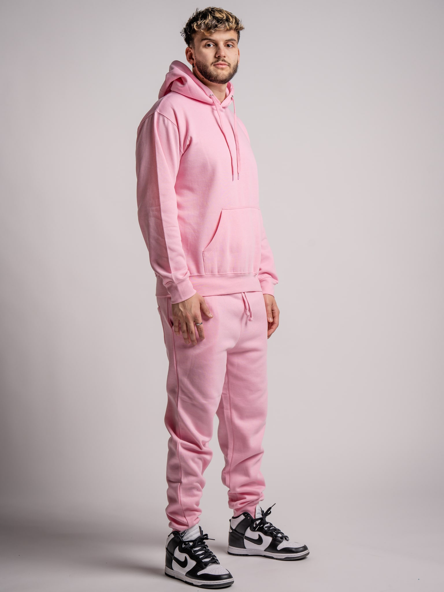 Heavy Blend Fleece Hooded Sweatshirt light pink-3