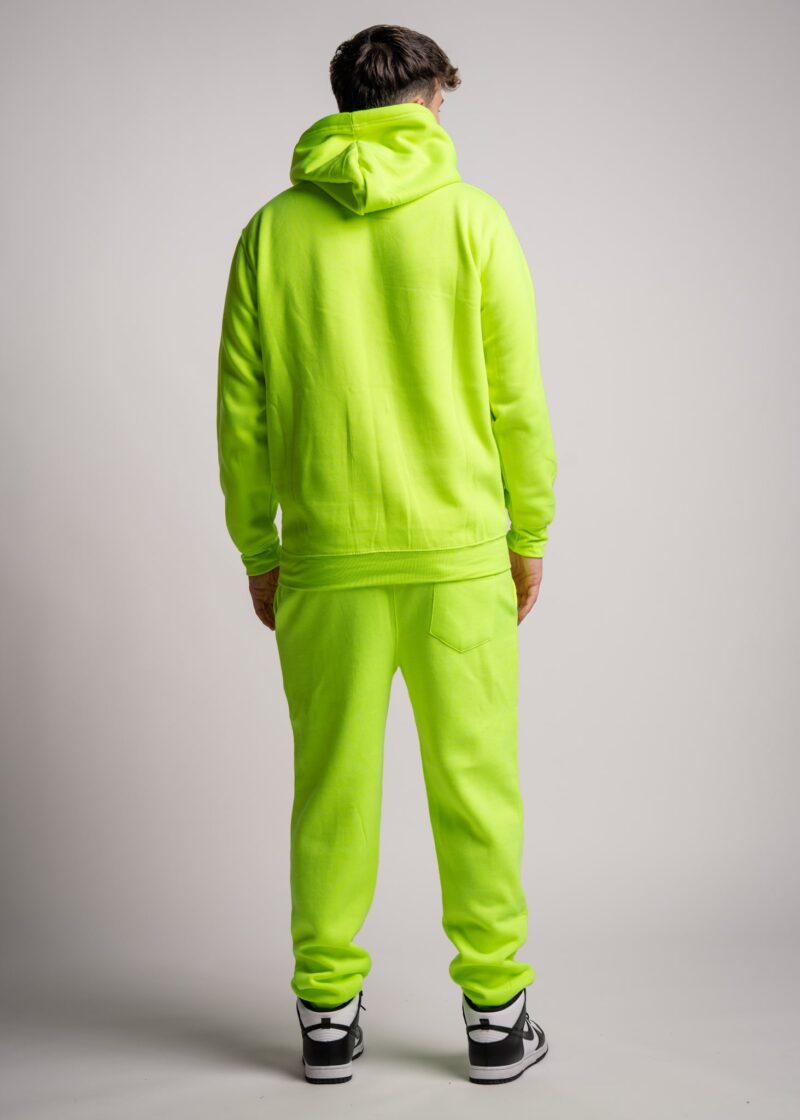 Heavy Blend Fleece Hooded Sweatshirt neon lime-2