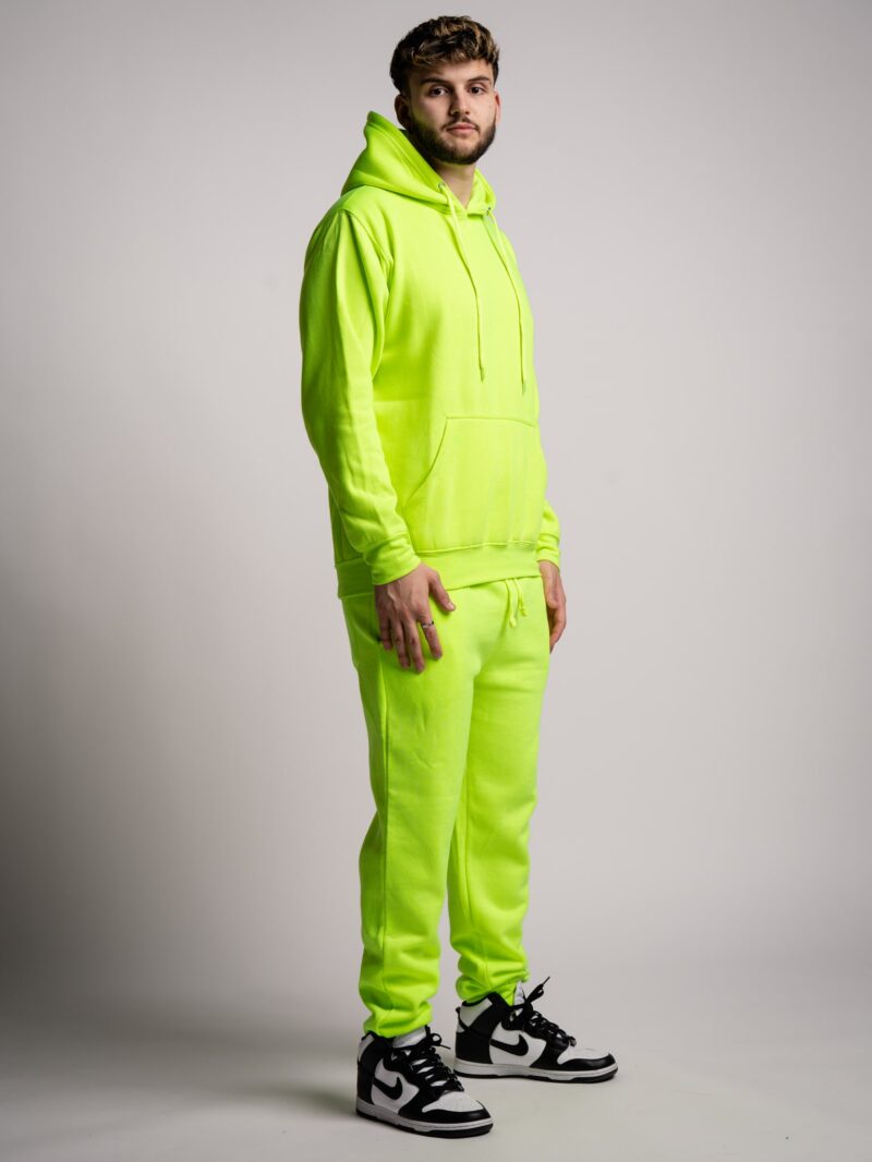 Heavy Blend Fleece Hooded Sweatshirt neon lime-3