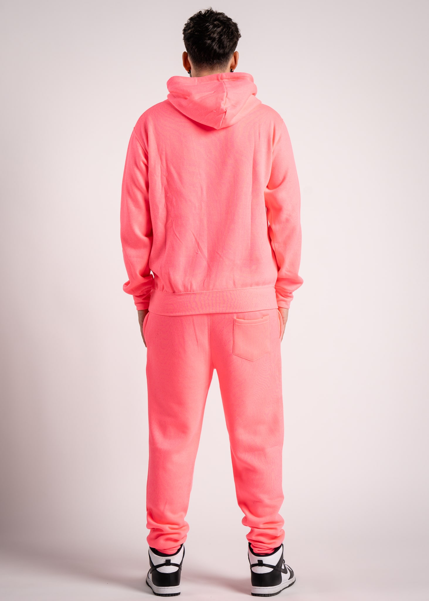 Heavy Blend Fleece Hooded Sweatshirt neon pink-2
