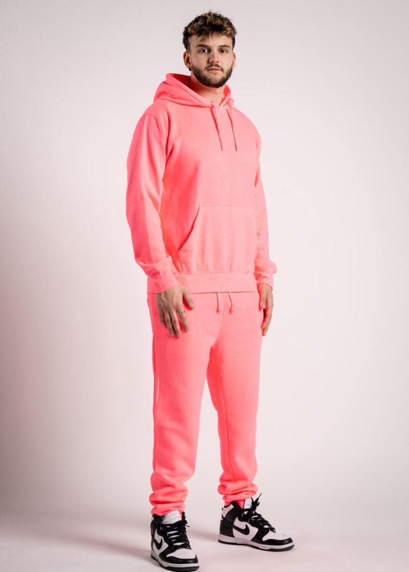Heavy Blend Fleece Hooded Sweatshirt neon pink-3