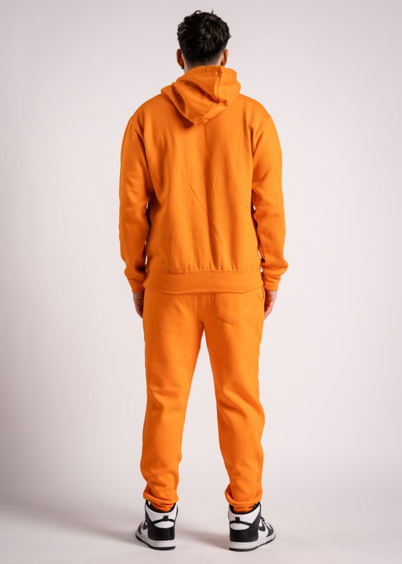 Heavy Blend Fleece Hooded Sweatshirt orange-2