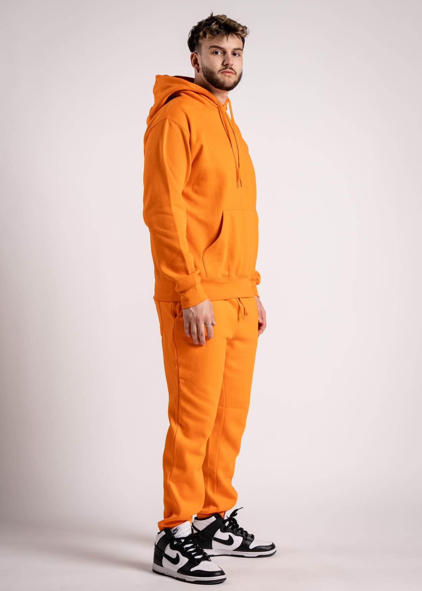 Heavy Blend Fleece Hooded Sweatshirt orange-3