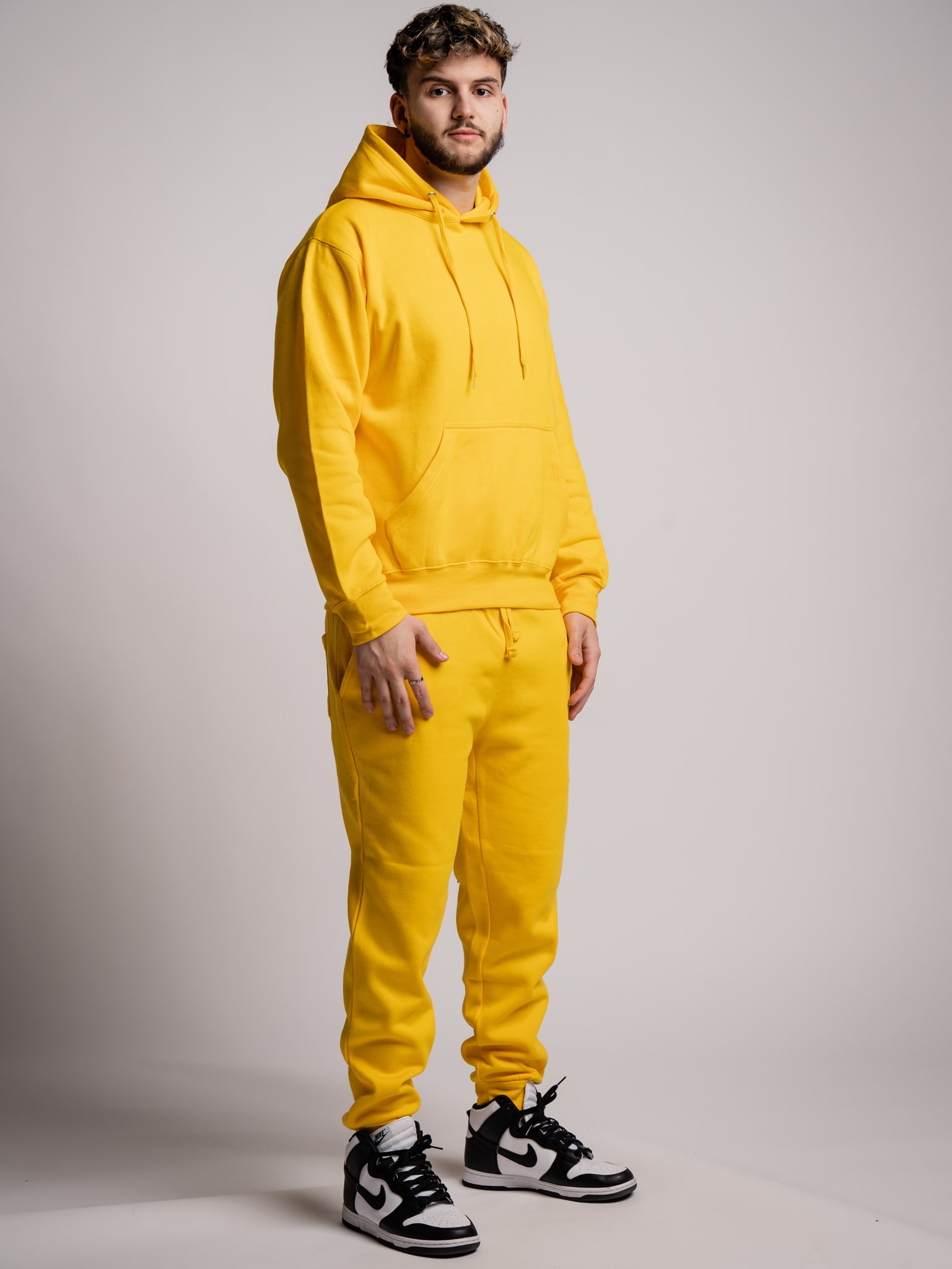 Heavy Blend Fleece Hooded Sweatshirt yellow-4
