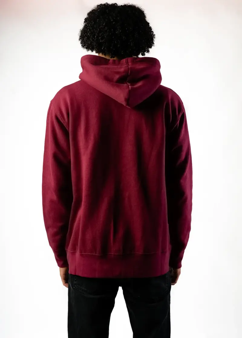 Heavy Blend Zip-Up Fleece Hooded SweatShirt maroon3