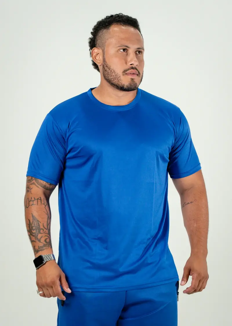 Polyester T-Shirt Royal blue2