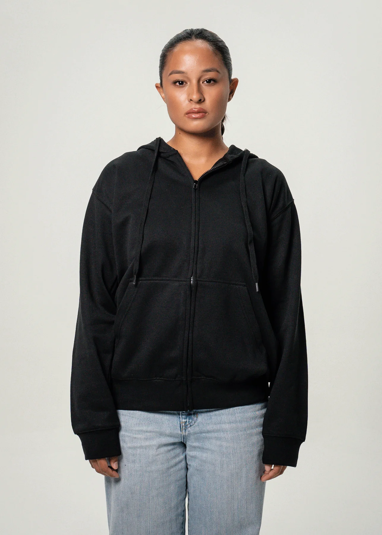 Women's Heavy Blend Full-Zip Hooded SweatShirt Black