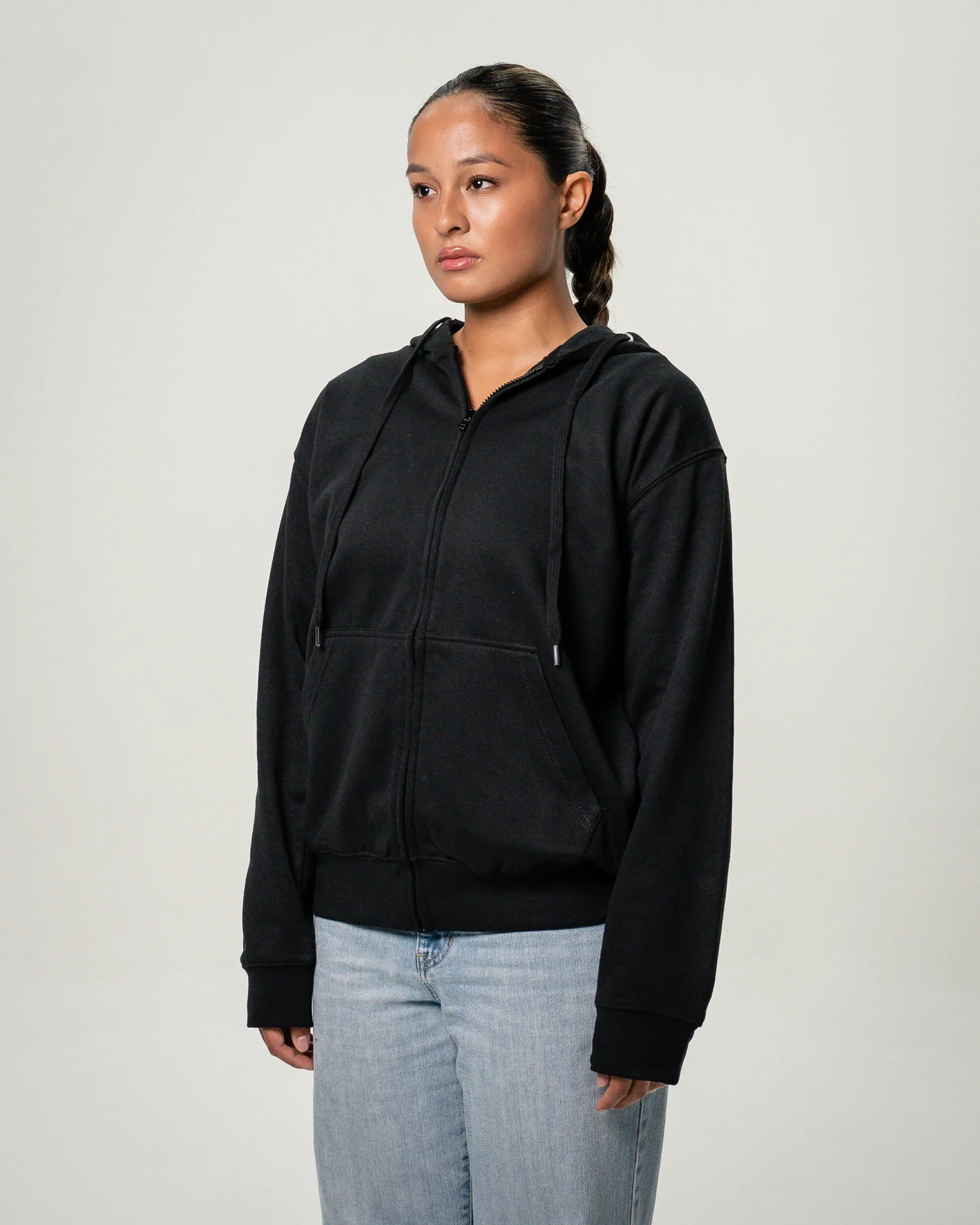 Women's Heavy Blend Full-Zip Hooded SweatShirt Black2