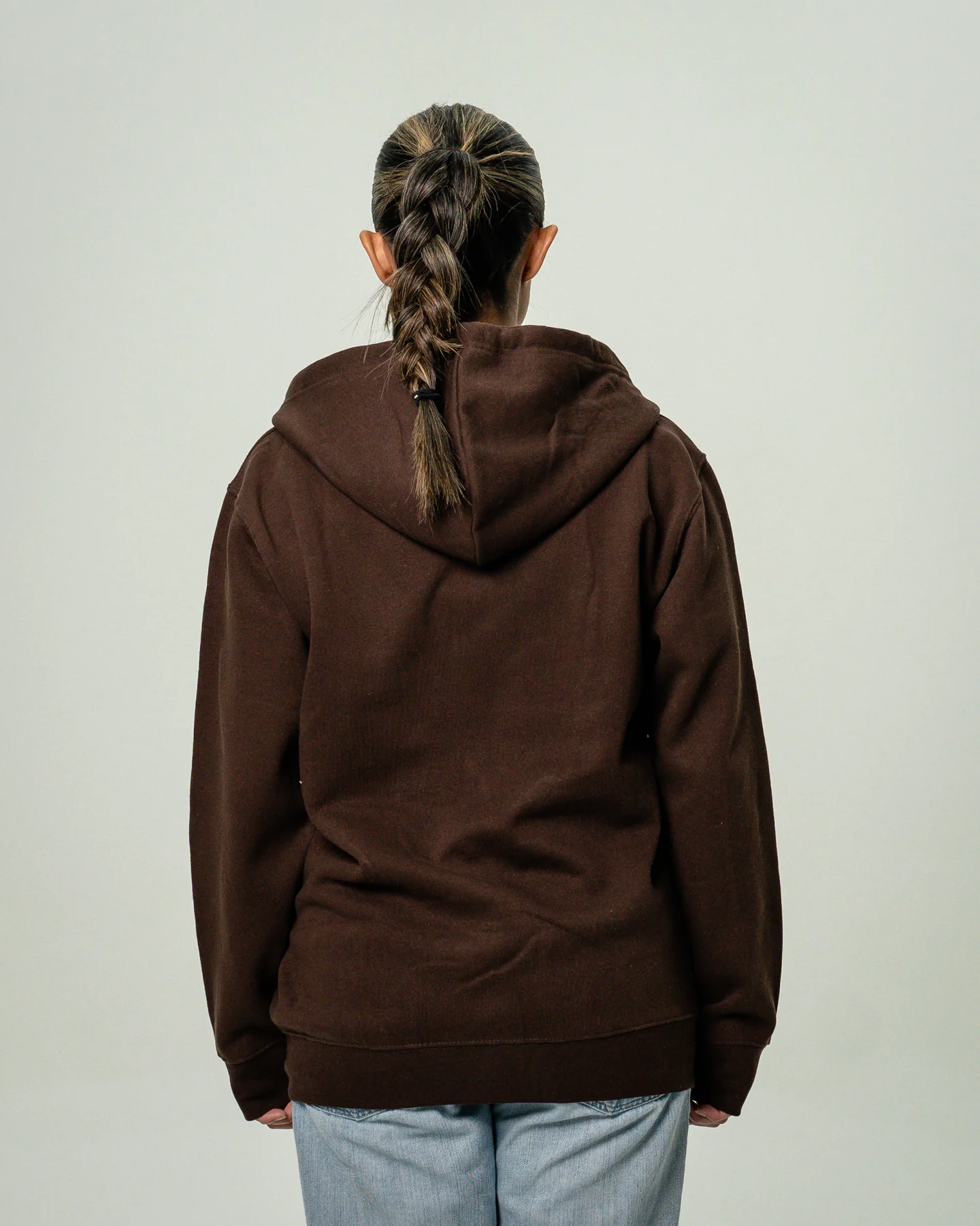Women's Heavy Blend Full-Zip Hooded SweatShirt Brown4