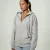 Women's Heavy Blend Full-Zip Hooded SweatShirt Gray2