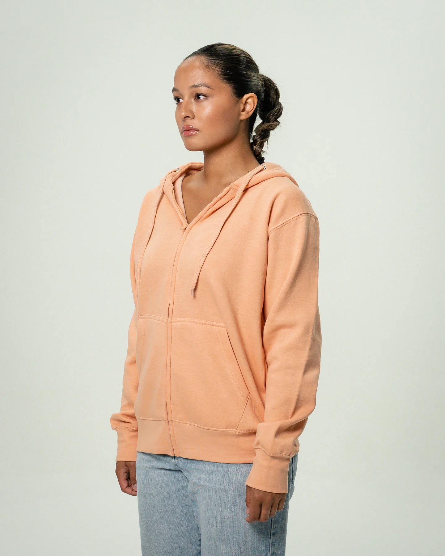 Women's Heavy Blend Full-Zip Hooded SweatShirt Peach2