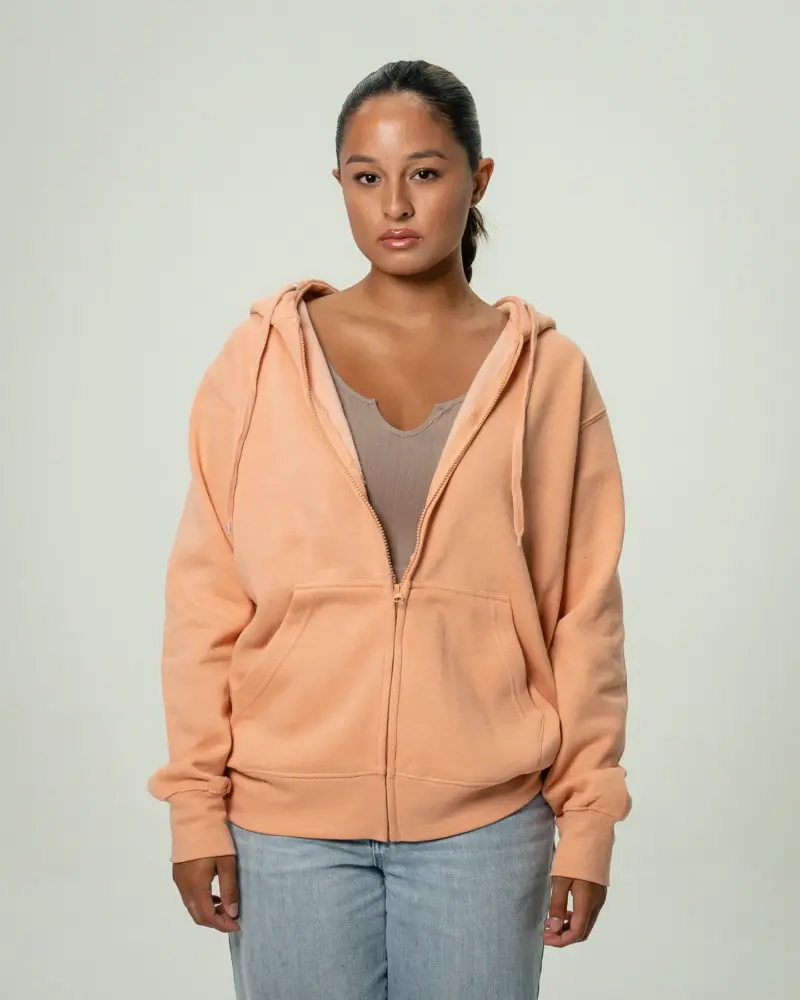 Women's Heavy Blend Full-Zip Hooded SweatShirt Peach5