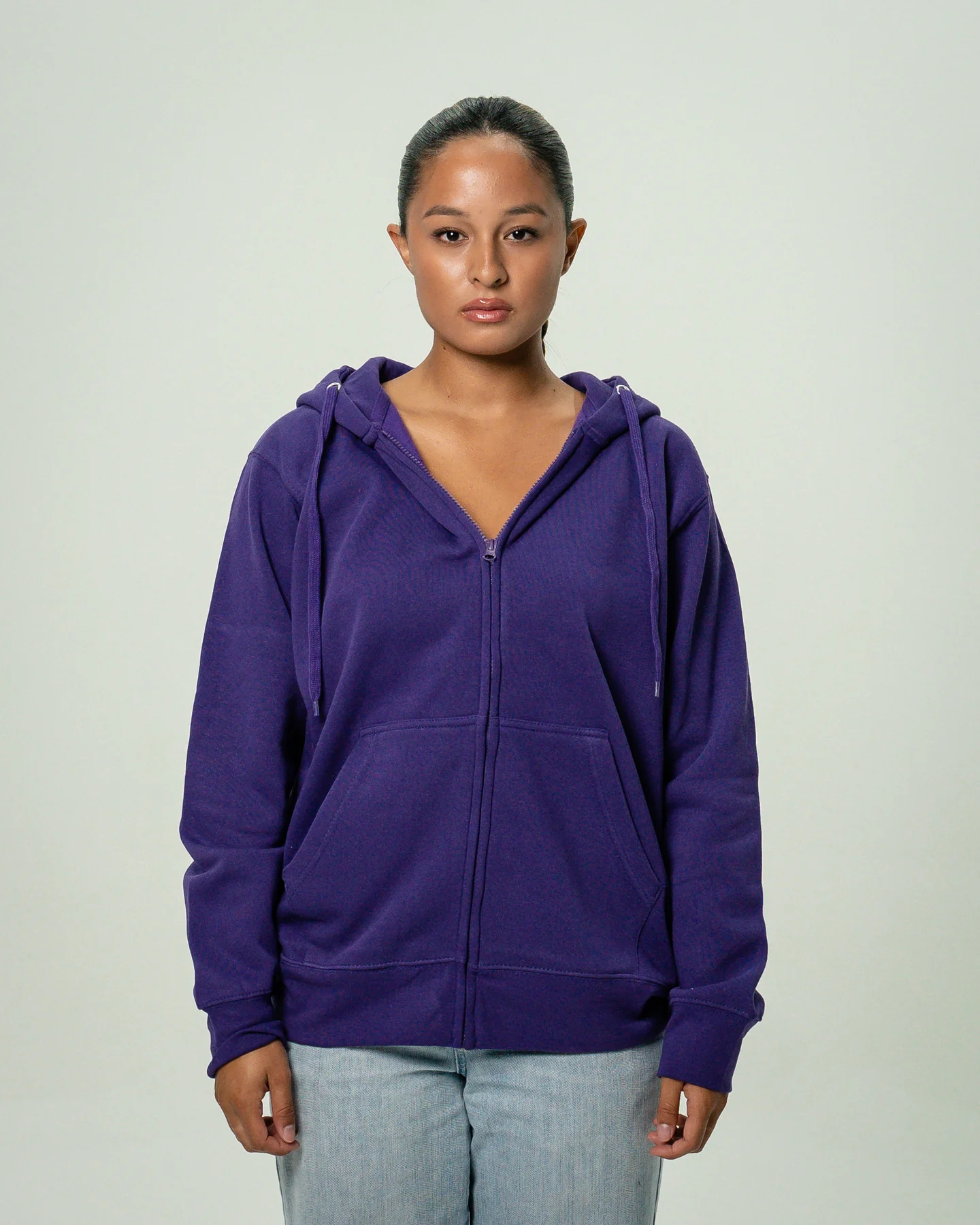 Women's Heavy Blend Full-Zip Hooded SweatShirt Purple