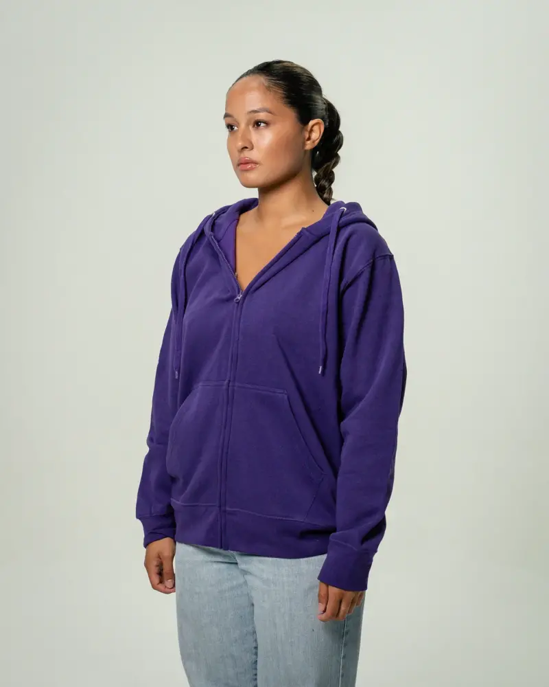 Women's Heavy Blend Full-Zip Hooded SweatShirt Purple2