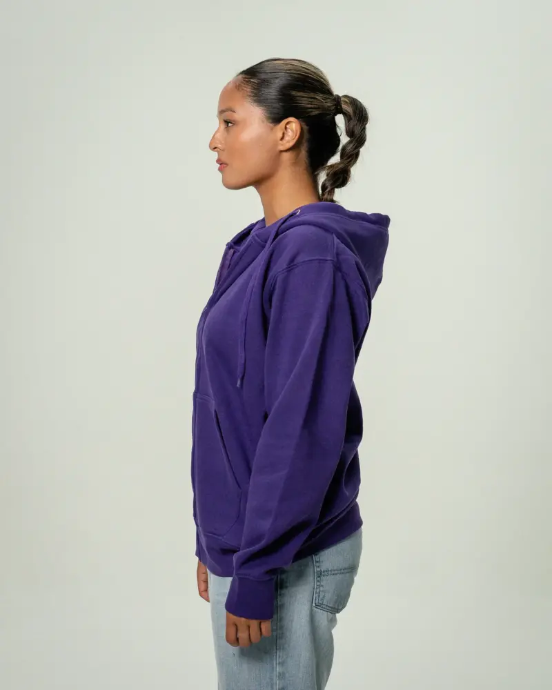 Women's Heavy Blend Full-Zip Hooded SweatShirt Purple3
