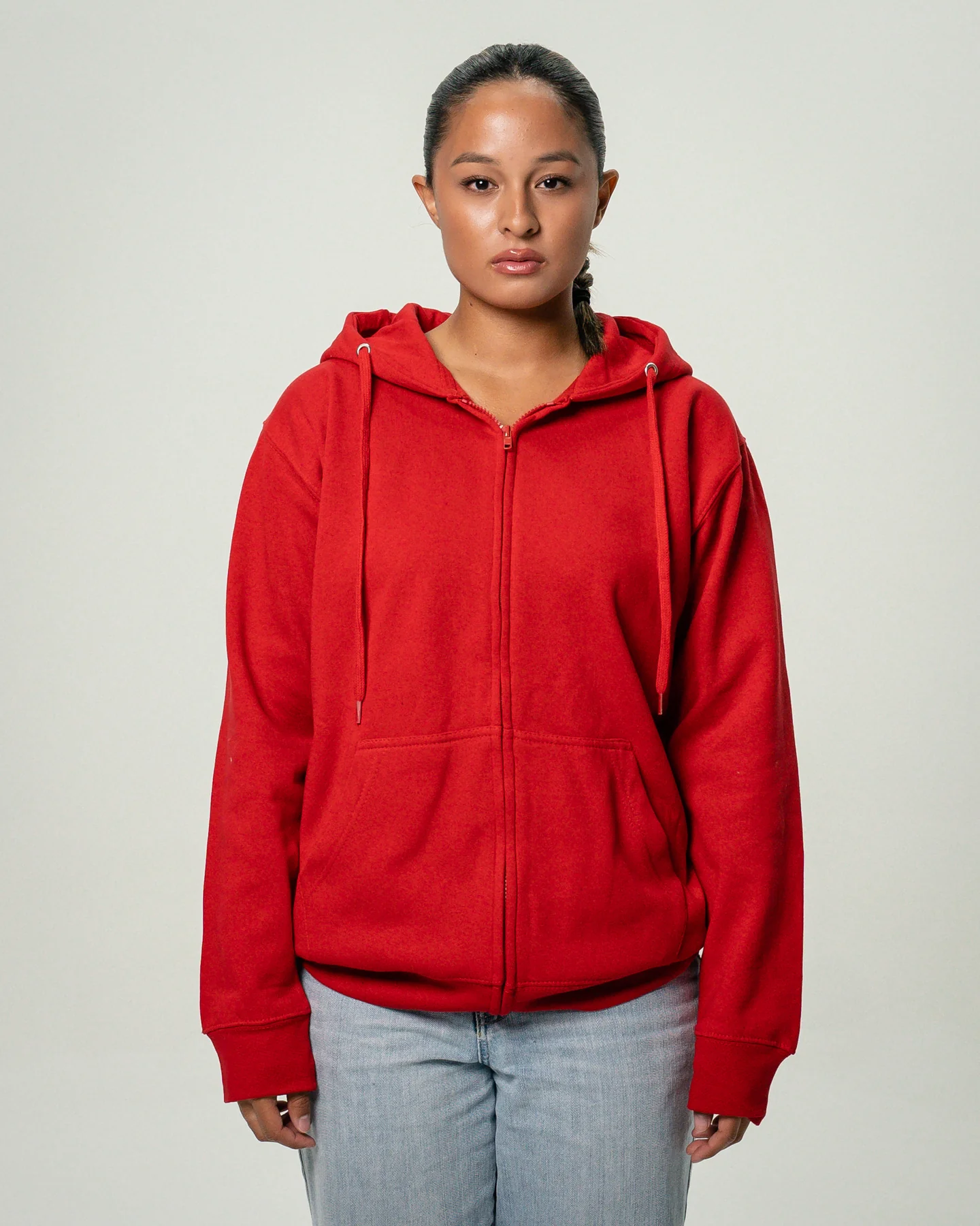 Women's Heavy Blend Full-Zip Sweatshirt Red2