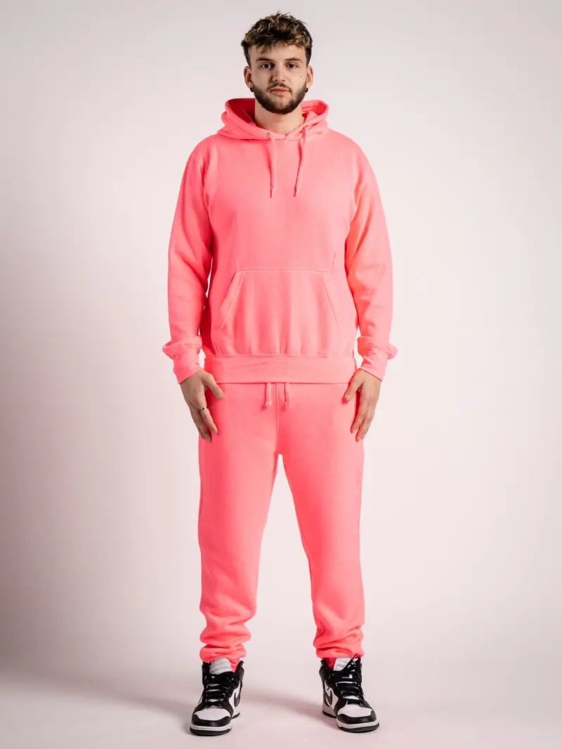 Heavy Blend Fleece Sweatsuit Neon Pink