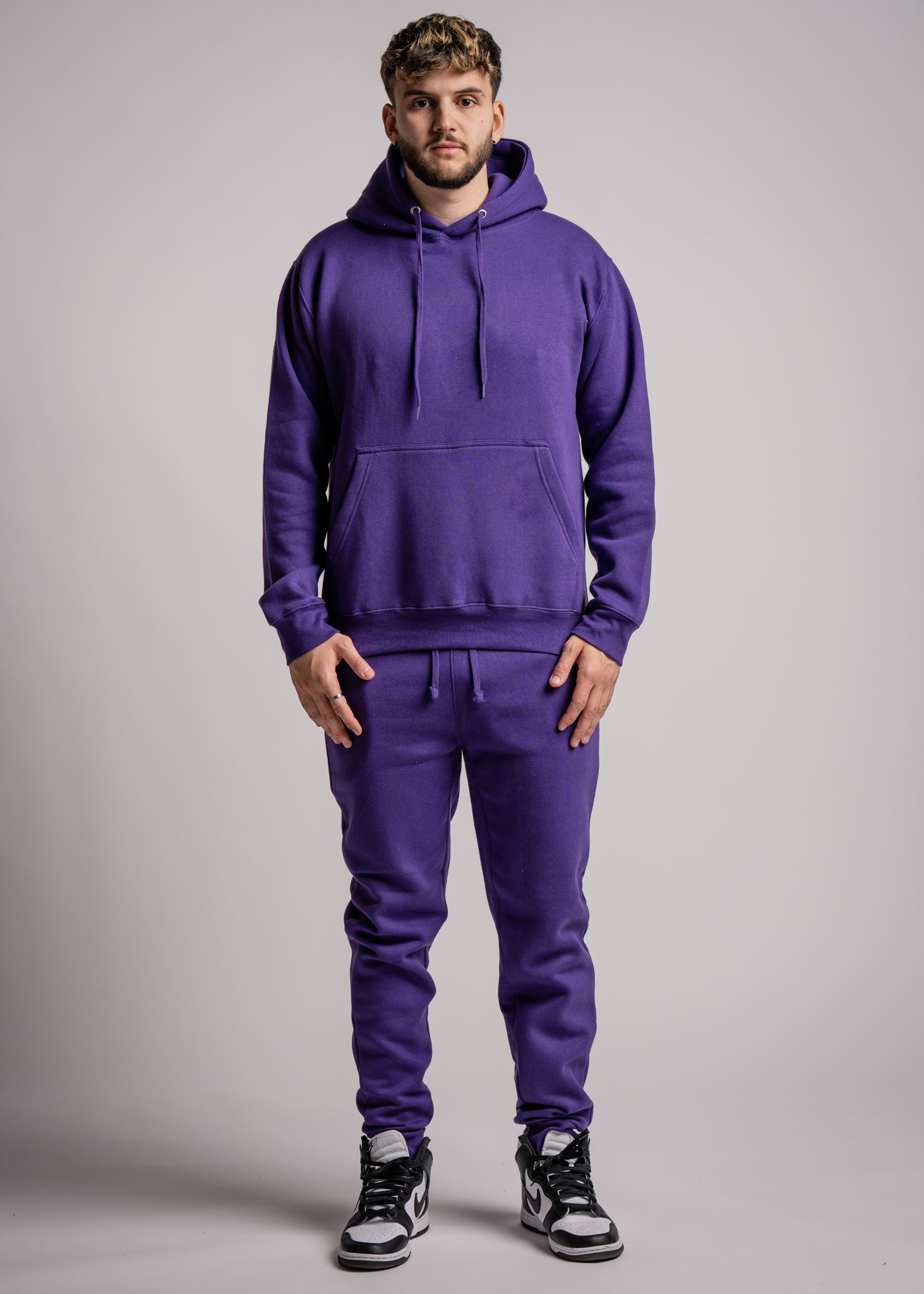 Heavy Blend Fleece Sweatsuit Purple